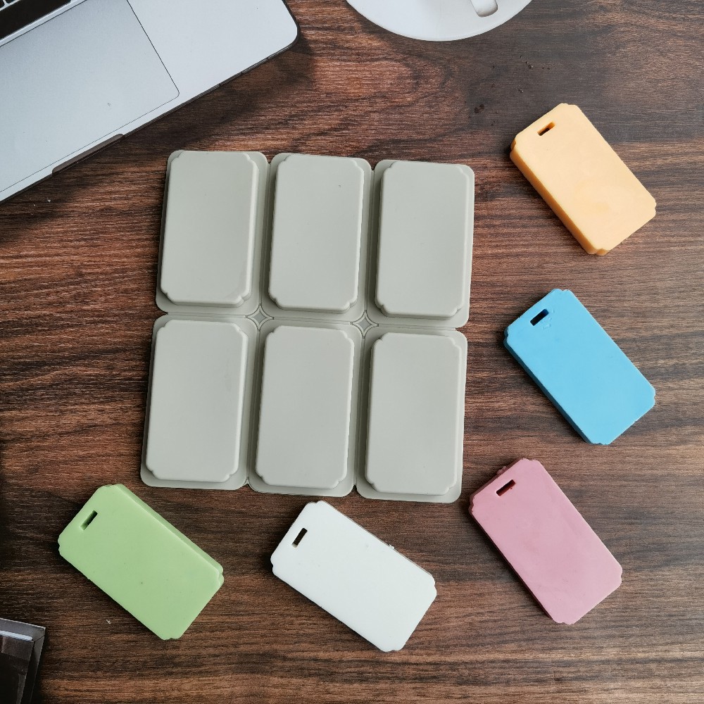 6连方180香薰巧克力饼干模蛋糕模具雪糕糖果硅胶模具