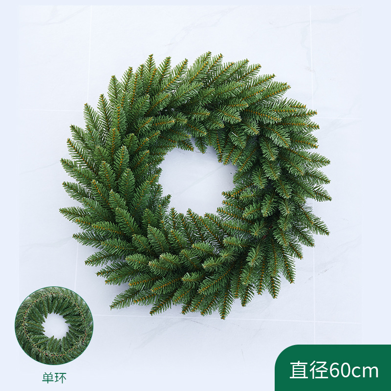 30/40/45/50/60CM centro comercial ventana del hotel Navidad Círculo Guirnalda DE LA ROTA De La guirnalda de Navidad transfronteriza