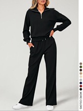 C 45800 Women's Zip-Up Hoodie Set �����˶���װ ŷ���羳