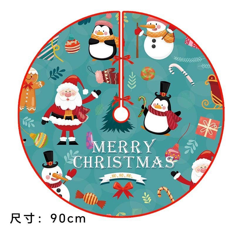国境を越えたクリスマス装飾用品の雰囲気配置雪花箔押しベルベットの木のスカートの雰囲気配置クリスマスツリーの底|undefined