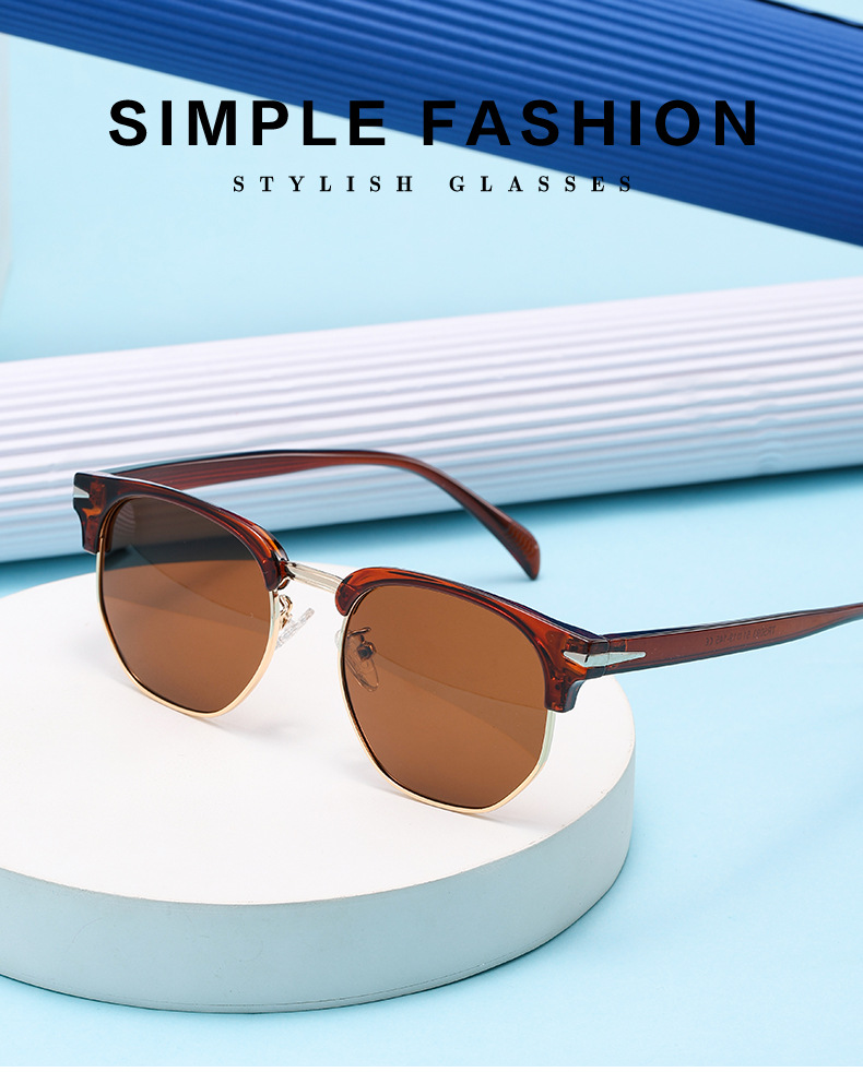 96g Weight Half Frame Glasses Structure Sunglasses Classification Tac, UV400 Protection Lens Material Special-Shaped Mirror Glasses Style Holiday, Travel, Party Occasion Solid Color Pattern All Seasons Season Women's Gender Retro, Sweet Style Retro Sweet Solid Color Tac UV400 Protection Special-Shaped Mirror Half Frame Women's Sunglasses 无