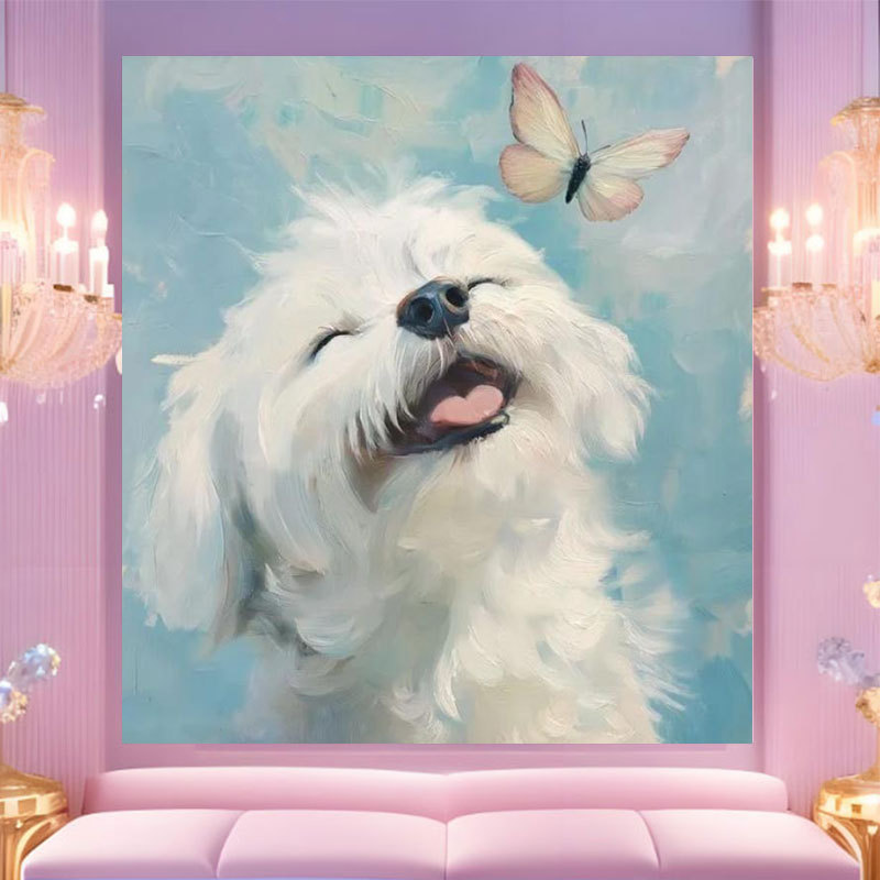 20 * 20 Crazy Zoo City pintura digital a mano diy dibujos animados pintura a mano Judith Decoration