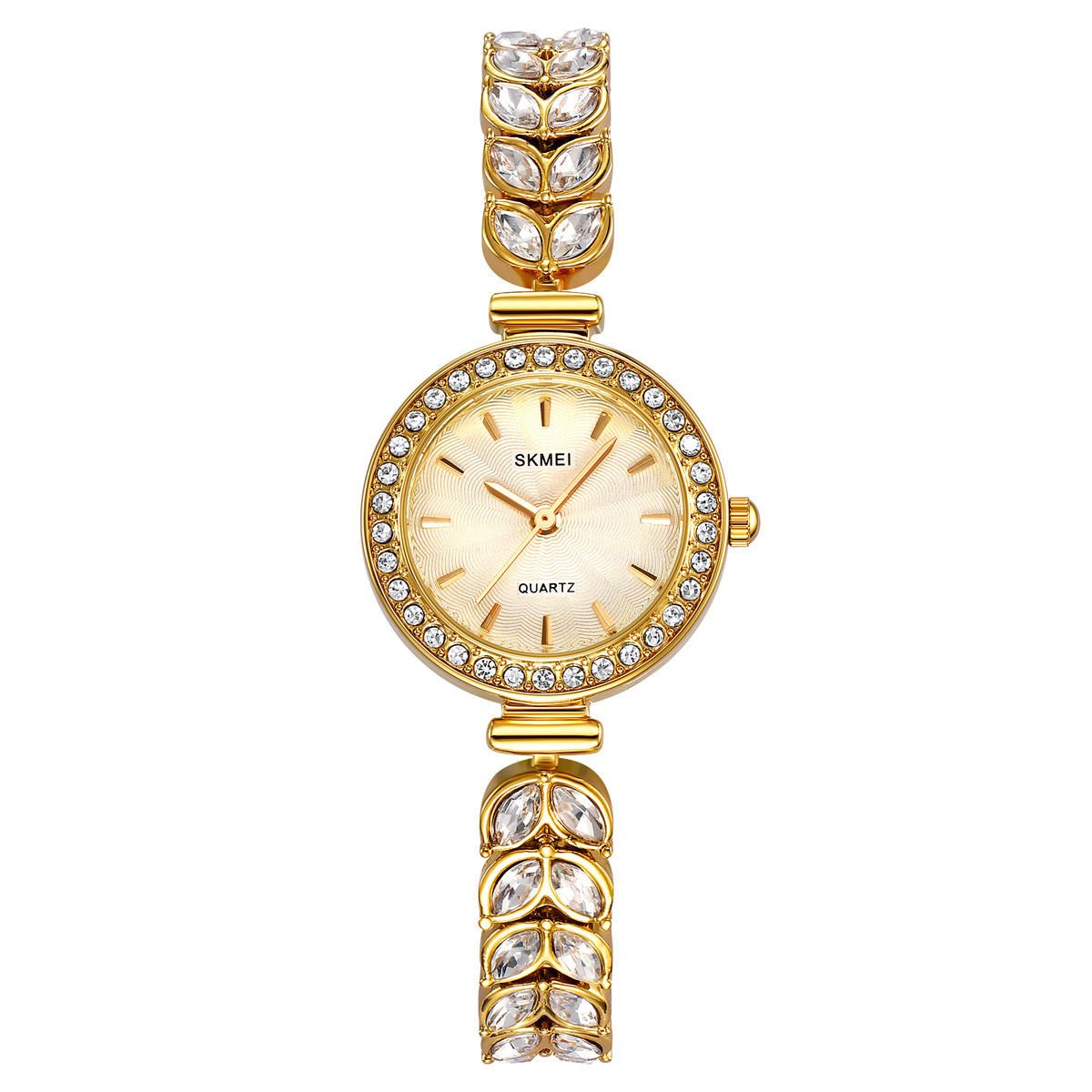 Reloj de pulsera de cuarzo de alta calidad para mujeres de diamantes instantáneos fabricantes transfronterizos directamente a la fábrica de fuente al por mayor personalizada