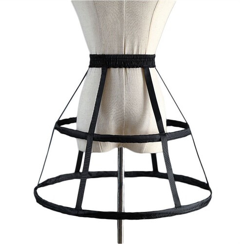 Two steel Lolita birdcage hollow children's skirt support soft fish bone Lolita cosplay violent adjustable petticoat