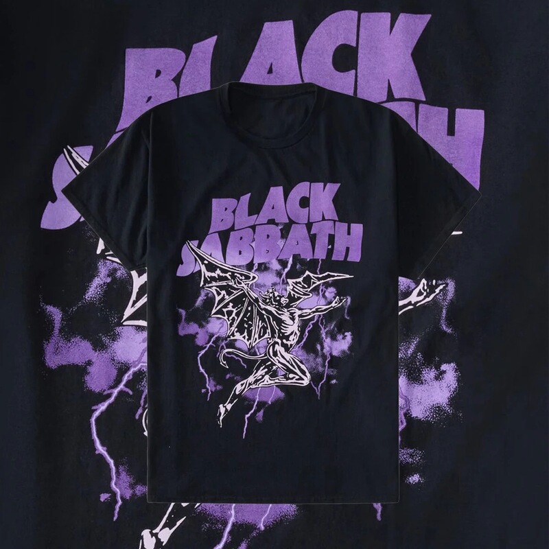 Black Sabbath and Ozzy Osbourne Return to Their Roots Merchandise T-Shirts with Lineup Designs for Men and Women