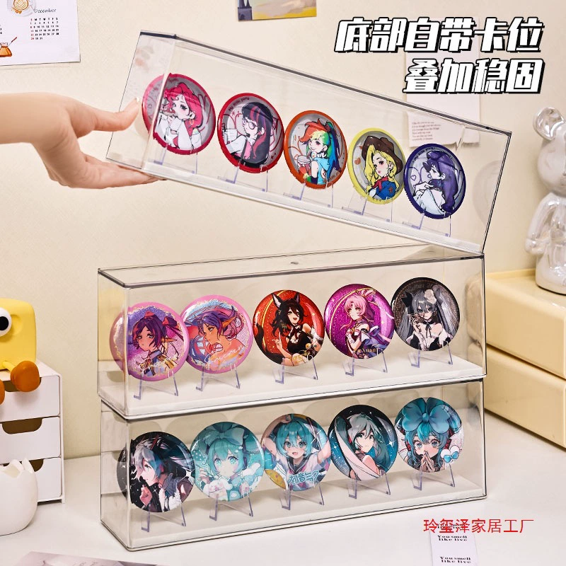 Металлическая подставка для бейджей, витрина для медалей из прозрачного акрила, пылезащитный шкаф для хранения медалей