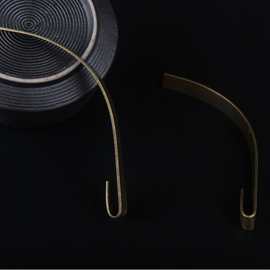 仿古古铜色做旧陶瓷玻璃茶壶侧把提手 茶壶单边提梁手拎壶耳