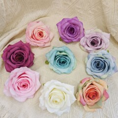 人工バラの花頭結婚式模擬花ウェディングカーレイアウト DIY 造花卸売結婚式の花ハイエンドでリアルな