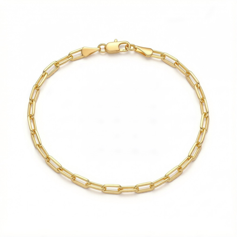 Cross-border 18K Figaro Chain Adjustable Women's Bracelet, Fashionable, Simple, Versatile, Commuting, Hypoallergenic Bracelet