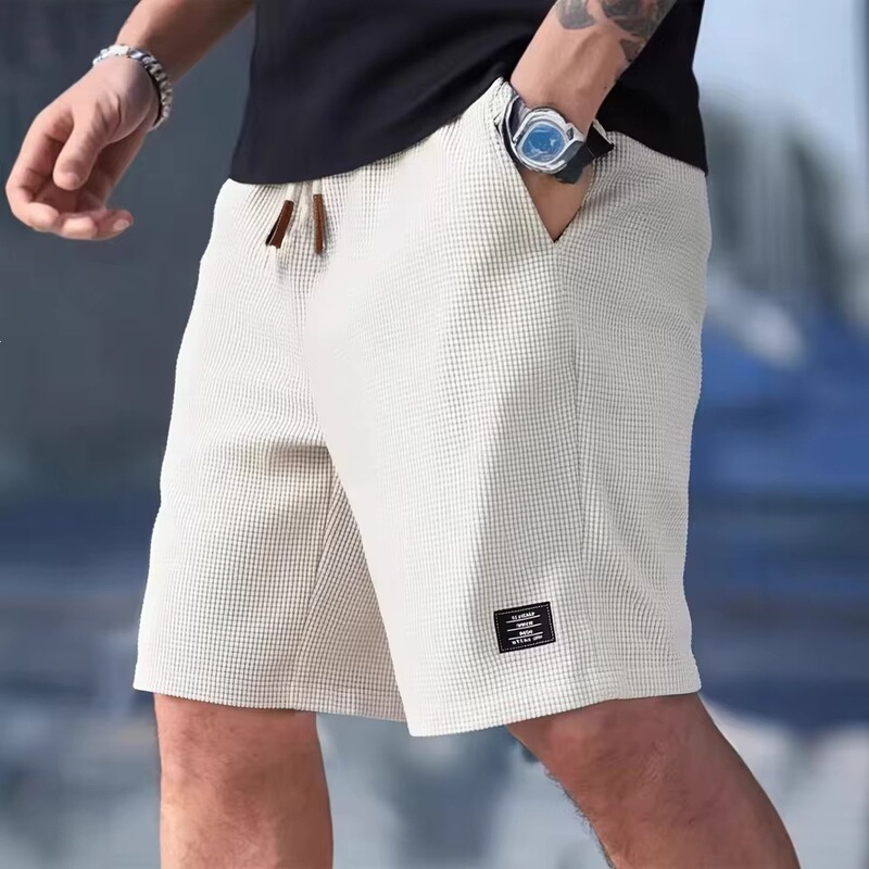 2026 Summer Men's Waffle Textured Casual Sports Beach Shorts Quick Dry Fashion Breathable Bermuda Shorts 2026 Summer Men's Waffle Textured Casual Sports Beach Shorts Quick Dry Fashion Breathable Bermuda Shorts