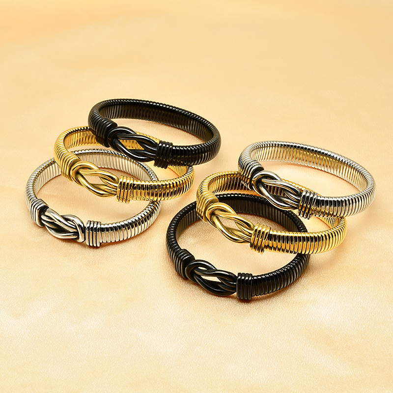 44g Weight Bangle Classification 304 Stainless Steel Chain Material 1 Piece Quantity Casual, Daily, Party Occasion 304 Stainless Steel Material Solid Color Pattern Unisex Gender Retro Style Retro Solid Color 304 Stainless Steel Wholesale Bangle 无