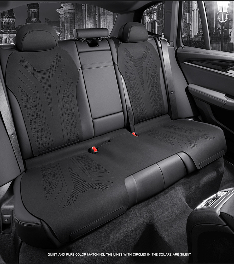 18-23 BMW x3 cushion breathable perforated summer suede seat cover BMW ix3 for four seasons seat cover