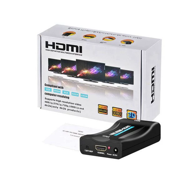 Преобразователь SCART в HDMI, видео конвертер SCART→HDMI