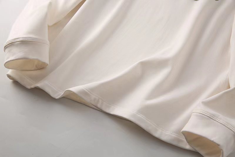 Men's Clothing Outdoor sports running casual loose solid color pullover milk silk fleece bottoming shirt long sleeve T shirt_voghion.com