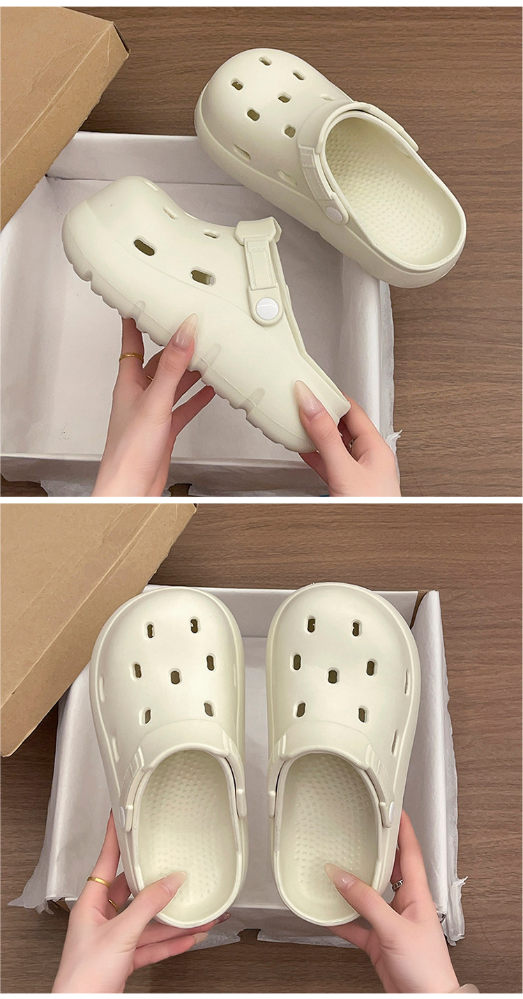 Women's Thick-soled Clogs Garden Slippers Non-slip Sandals_voghion.com