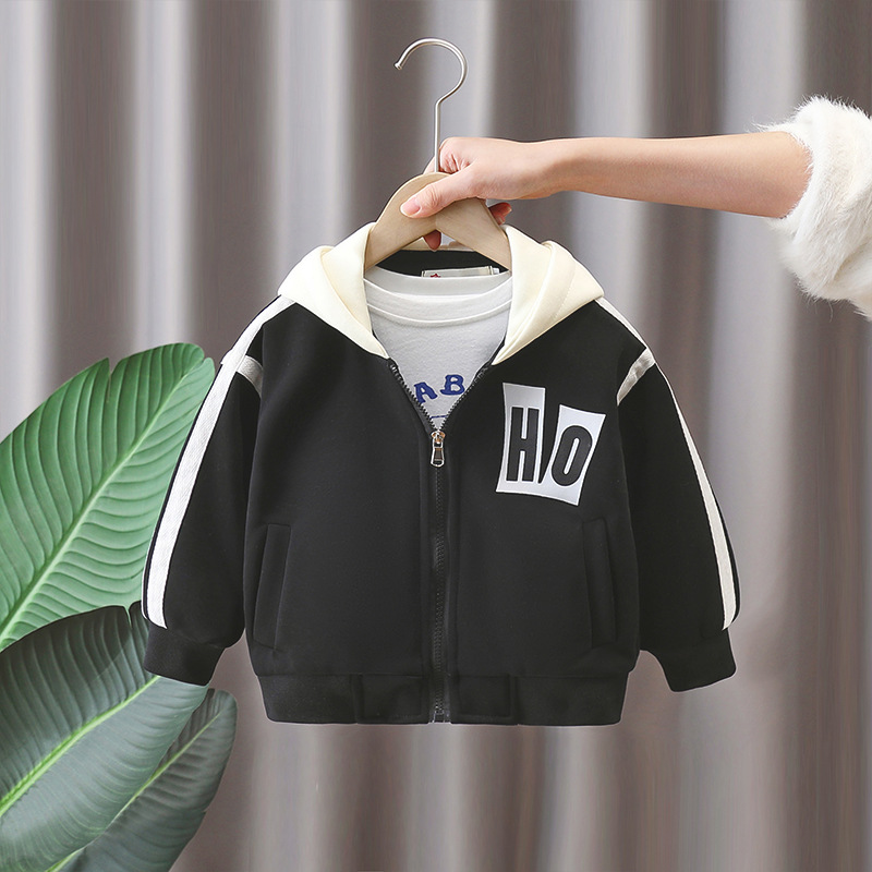 7656 uniformes de béisbol para niños ropa de primavera y otoño 2025 nueva chaqueta de punto de moda para niños primavera chaqueta con capucha coreana