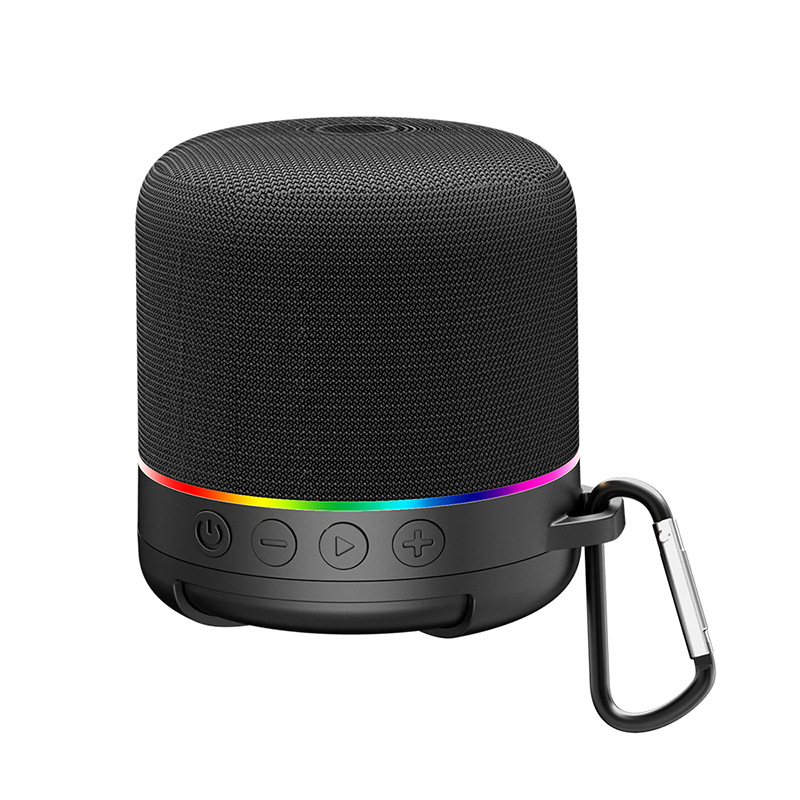 Auriculares Bluetooth 2 en 1 con altavoz integrado, diseño redondo de tela