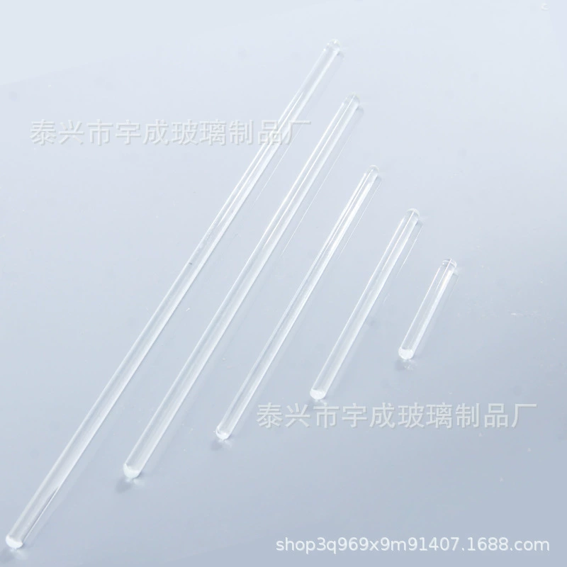 Стеклянный стержень для перемешивания, твердый стеклянный стержень из боросиликатного стекла, стеклянный стержень с круглой головкой, направляющий стержень для лабораторного дренажа