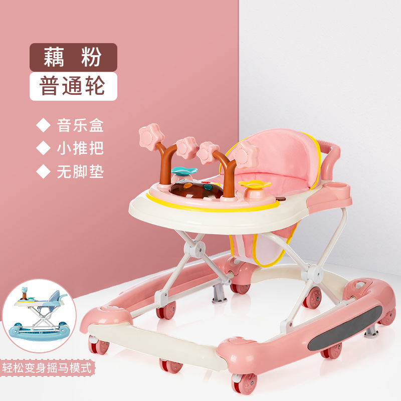 Baby Walker anti-o-pierna anti-vuelco niña niño bebé multifuncional niño caminar ayuda carro