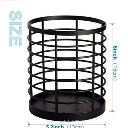 Escurridor Organizador de Cubiertos de Hierro, Multiuso, para Cocina