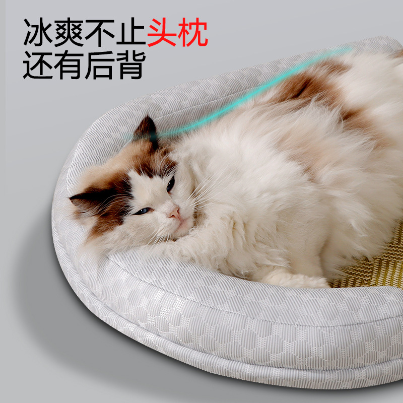 Personalizado verano nuevo estilo desmontable de la alfombra de la alfombra de la alfombra de la alfombra del perro de la alfombra del perro de la alfombra del gato transpirable y fresca para mascotas