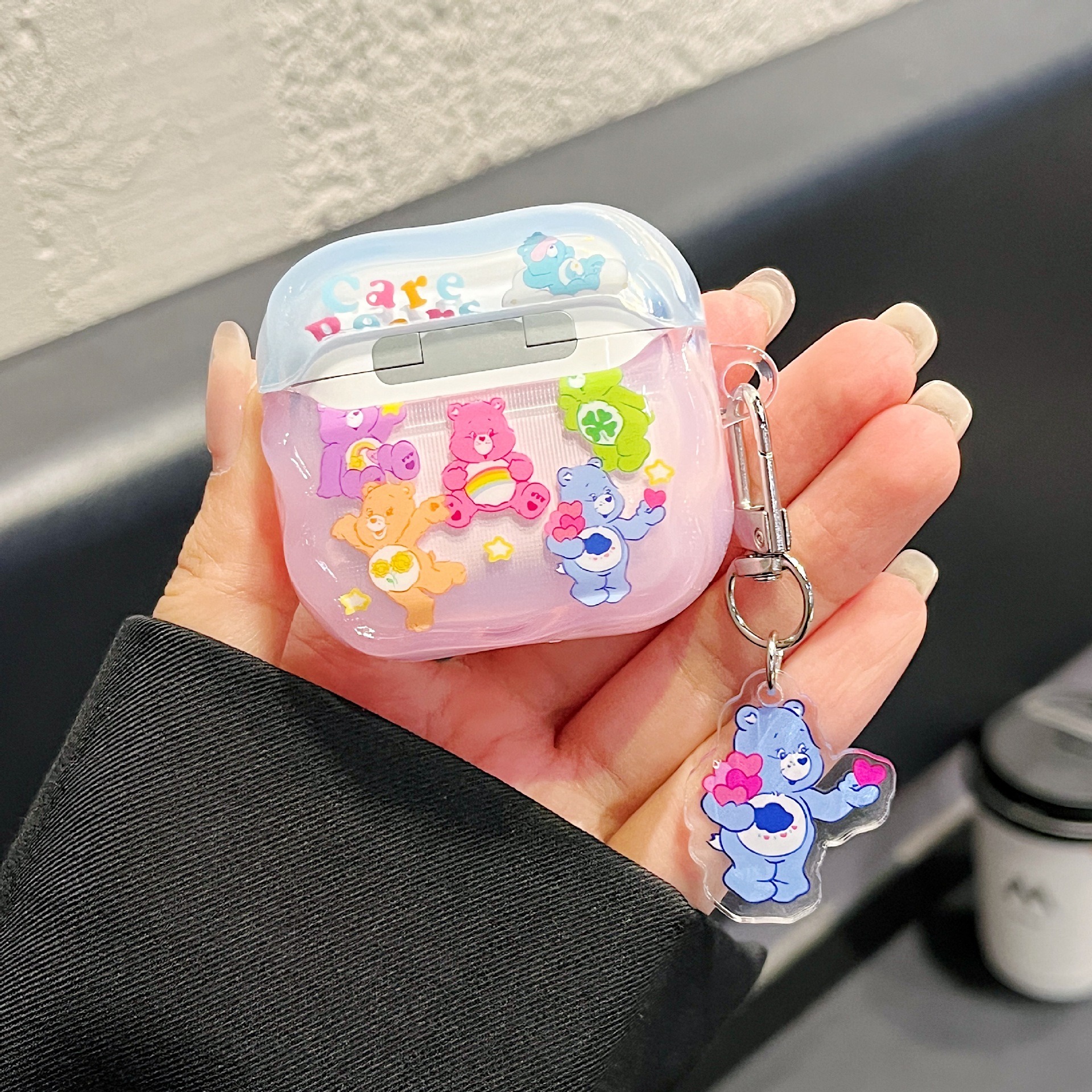Cubierta de auriculares IMD Rainbow Bear para AirPods Pro Cubierta de auriculares Bluetooth AirPods3 / 4 generación a prueba de caídas