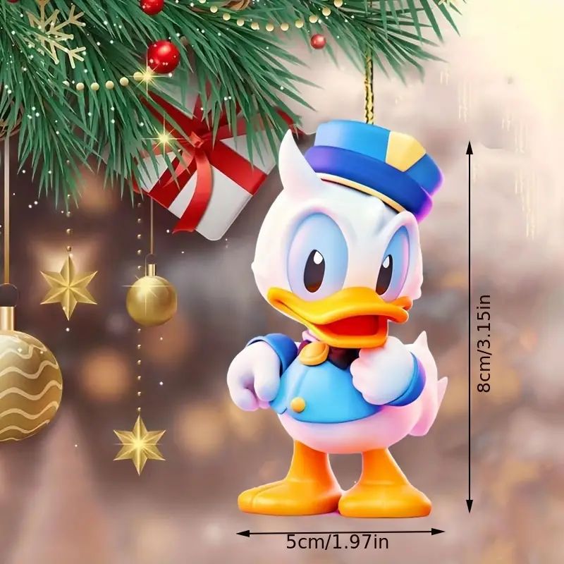 Creativo cuento de hadas de dibujos animados Navidad colgante acrílico transfronterizo nuevo colgante de automóvil plano colgante llavero colgante