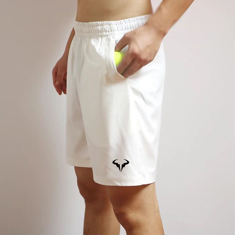 Pantalones cortos casuales deportivos de verano de seda de hielo de los hombres de secado rápido corriendo fitness quinto pantalones de seda de hielo sueltos más tamaño pantalones Casuales