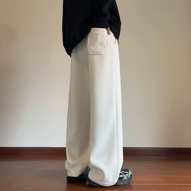 Демисезонные брюки, тёплые лосины, oversize, свободный прямой крой
