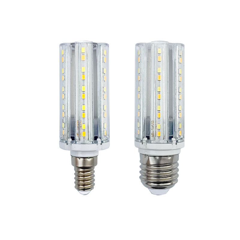 Bombilla led E14 pequeño tornillo E27 lámpara de maíz iluminación del hogar Super brillante araña de cristal de tres colores de luz cambiante lámpara de ahorro de energía
