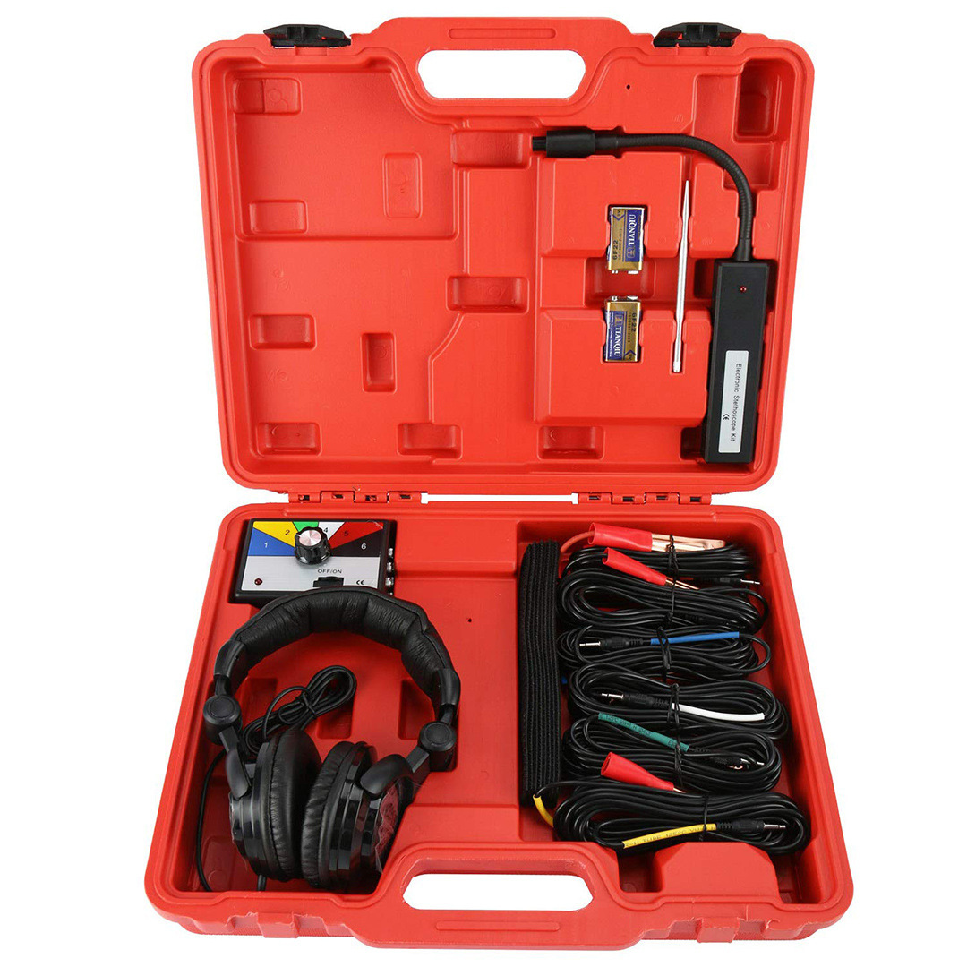 Car Engine Chassis Gearbox Abnormal Noise Test Detector Six-Channel Auto Maintenance Tool Electronic Stethoscope