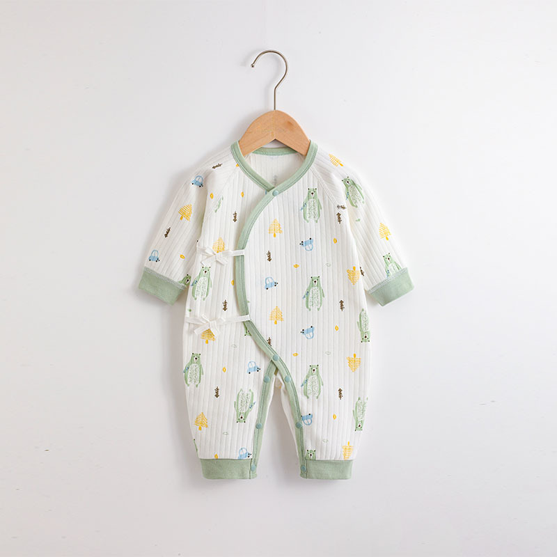 Ropa para niños otoño bebé mono cuatro estaciones sin hueso puro algodón bebé mameluco recién nacido manga larga mameluco