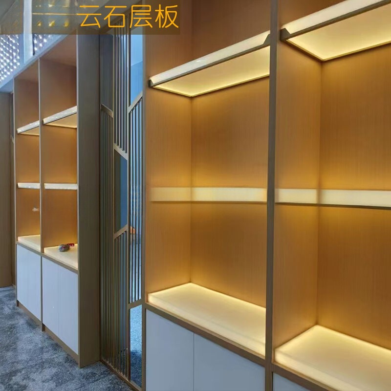 Newly Launched Translucent Stone Waterproof and Moisture-Proof Marble-Patterned Decorative Background Wall Bar Counter Translucent Laminate Glossy Material Newly Launched Translucent Stone Waterproof and Moisture-Proof Marble-Patterned Decorative Background Wall Bar Counter Translucent Laminate Glossy Material