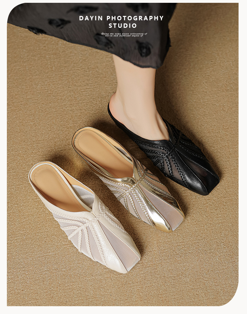 Sandal cao gót nữ mũi nhọn quai chéo gót 5 cm phong cách Hàn Quốc — đen chi tiết 2