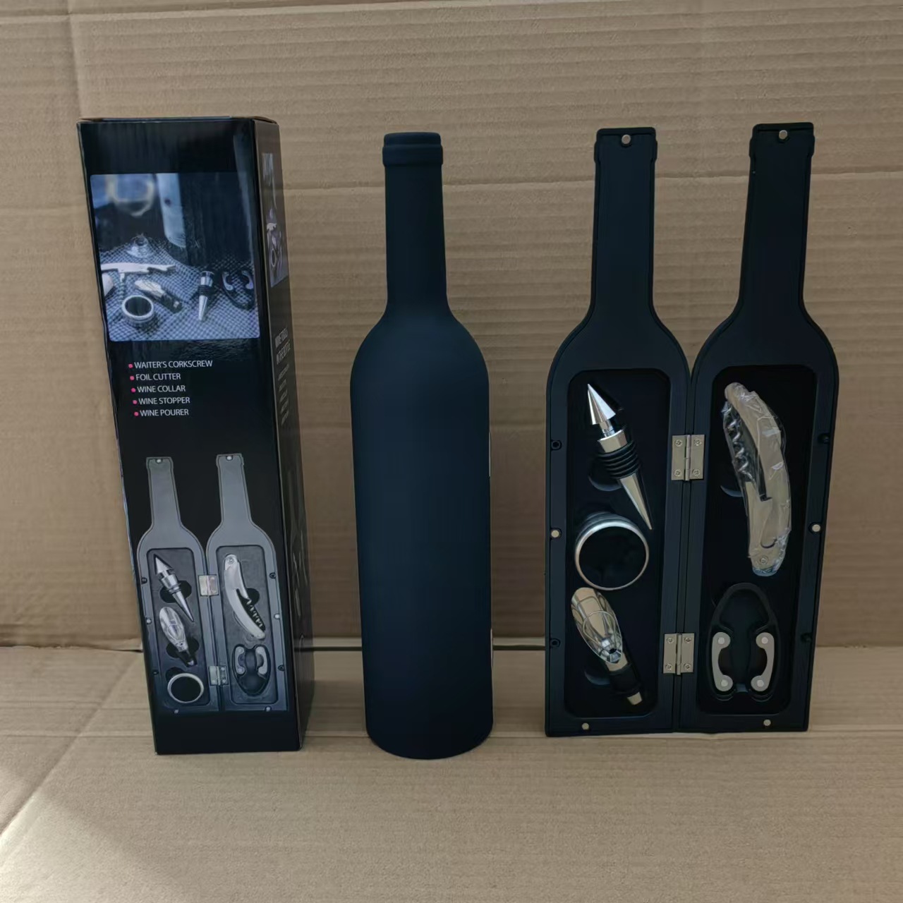 9-1彩盒全黑5件套虾尖6连