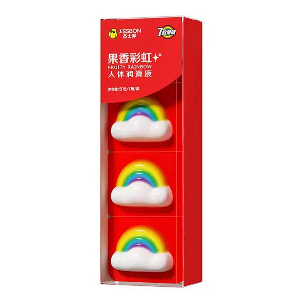 Rainbow physiological lubricant, 5 ml, 7 pieces