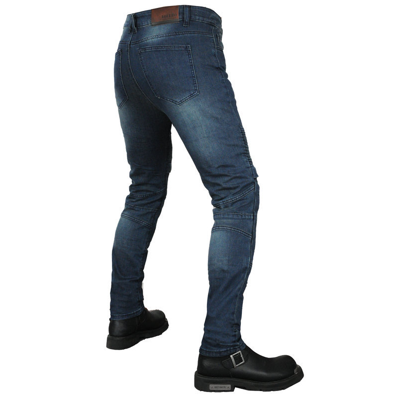 VOLERO Pantalones vaqueros de la motocicleta de Cordura de los hombres pantalones de la motocicleta red de pesca de equitación pantalones de carreras resistentes a la caída resistente al desgarro