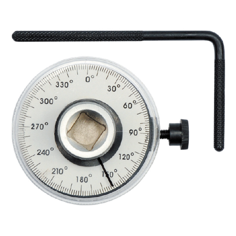 易尔拓扭力角度规公斤扳手力矩转角仪1/2"360度扭矩分度器测量