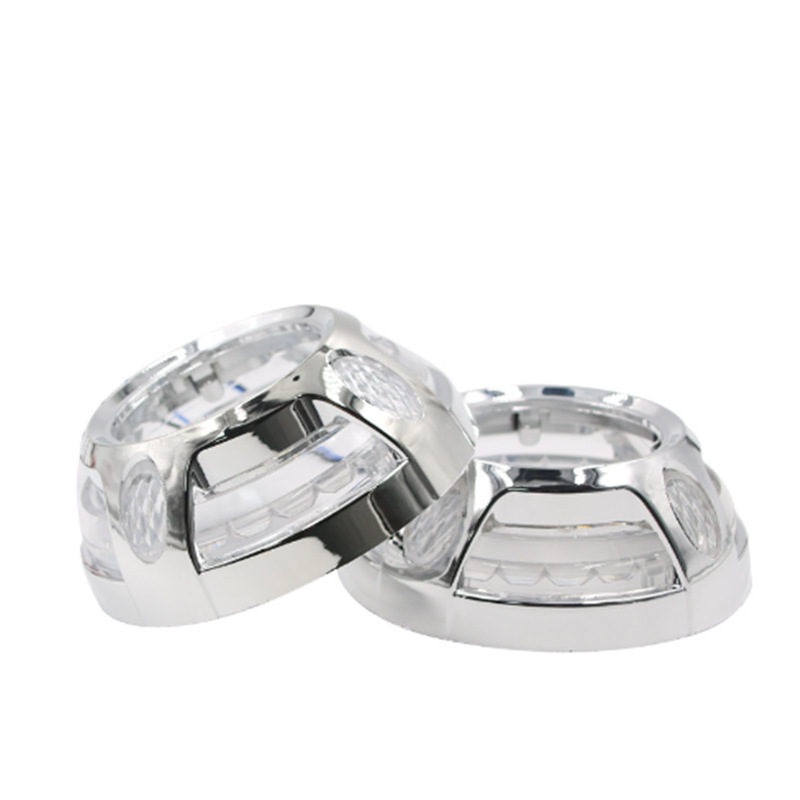 Faros modificados Paramela bicolor cubierta integral lente de 3 pulgadas universal bicolor ángel ojo cubierta decoración