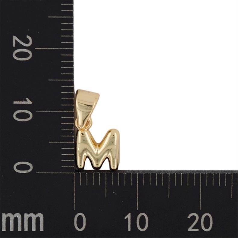 1 Pieza 5mm * 15mm Cobre Chapado En Oro Letra Pulido Colgante display picture 21