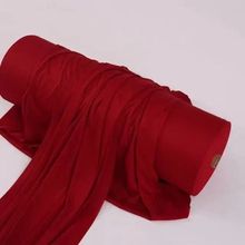 婚庆红色美人纱楼梯扶手波浪装饰布弹力牛奶丝布幔结婚楼道红色