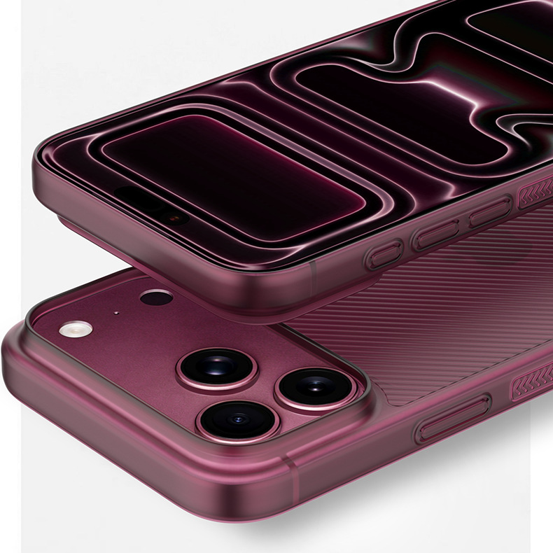 Fábrica de origen para Apple iPhone 18 Promax ondulado Twill Strip PP caso de teléfono no amarillo