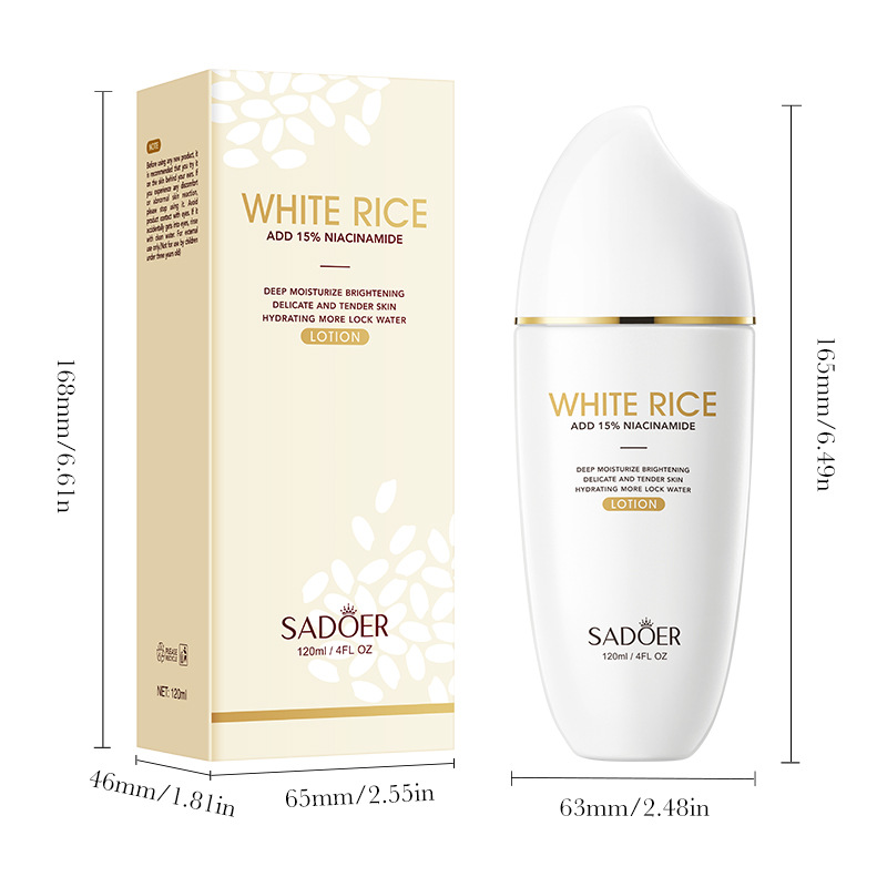 Full English SADOER Witte Rijst Niacinamide Verhelderende Hydraterende Waterlotion_voghion.com