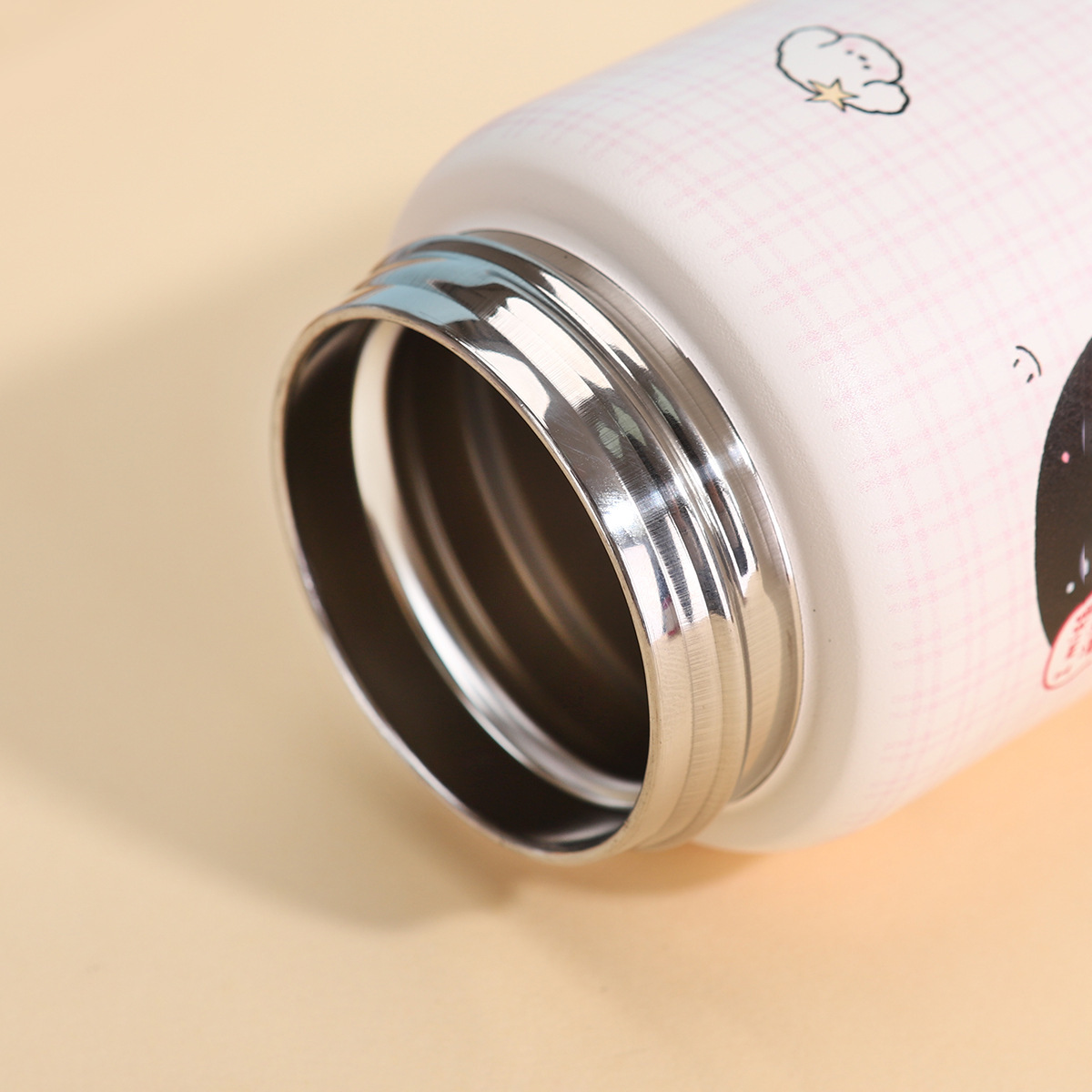Gourde thermos en acier inoxydable mignonne compacte portable_voghion.com
