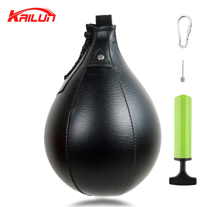 Bola DE VELOCIDAD DE BOXEO colgando bola en forma de pera Bola de reacción familia fitness bolsa de arena gimnasio Bola de cordón Tierra