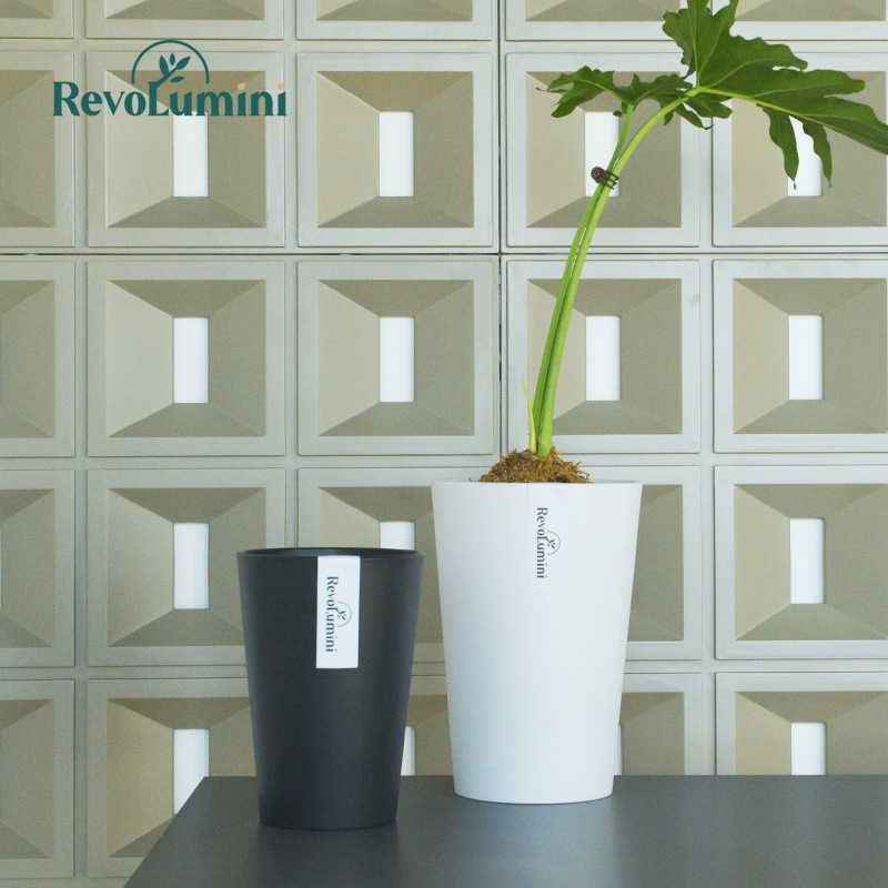 桌面简约树脂多肉小花盆塑料笔筒状花盆小高筒加厚蝴蝶兰盆栽花盆