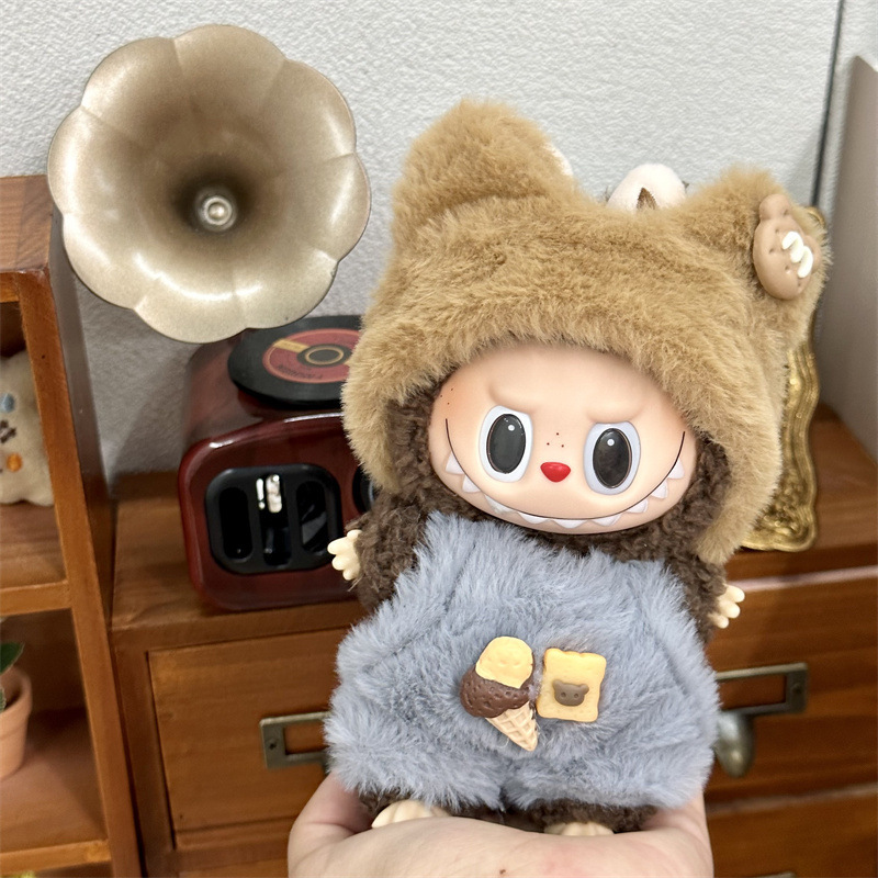 仅衣服适用于拉布布娃衣一二三代labubu挂件公仔可穿新品娃衣套装|undefined