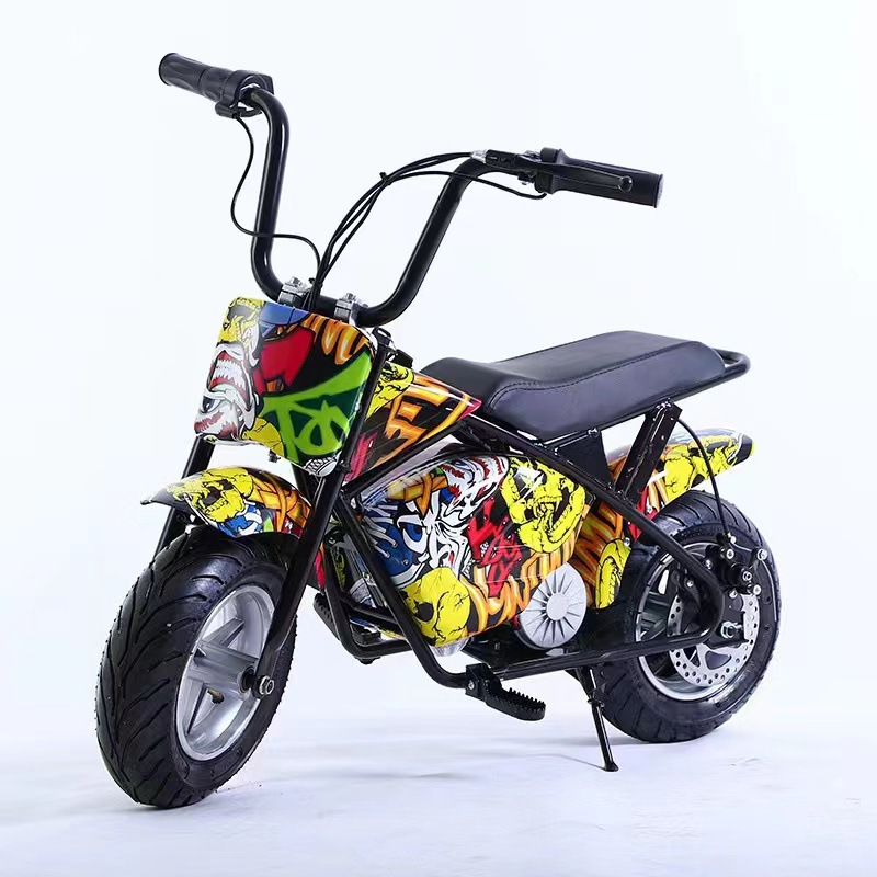 Cross-Border Children's Small Electric Motorcycle with Auxiliary Wheels, Little Mantis Two-Wheeled Motorcycle Toy Car, a Must-Have for Trendy Kids