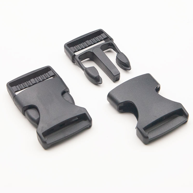 Botón de plástico en stock, bolsas negras, bolsas de cintura, botón de ajuste multifuncional, accesorios de botón de fijación Pom