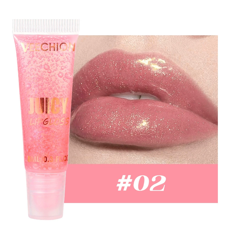 veechion (Cross-border trading), moisturizing lip gloss, natural and permanent formula, mirror effect
